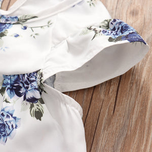 Elevate Your Child's Style with Our Pleated Skirt Floral Shorts Set!