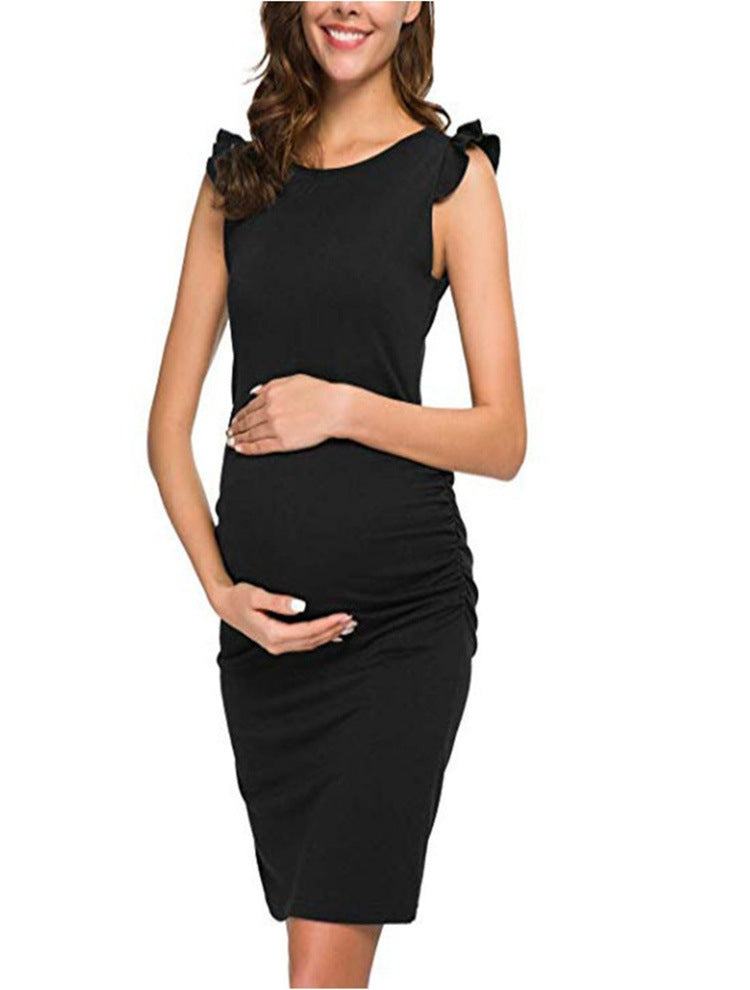Maternity Solid Color Dress