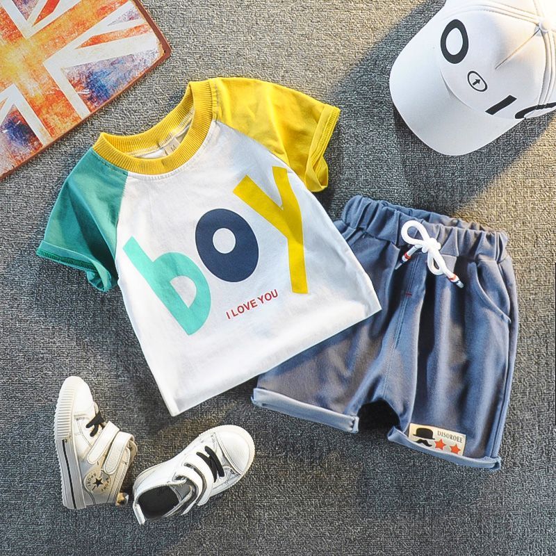 Boys Summer Suit Trendy Korean Style