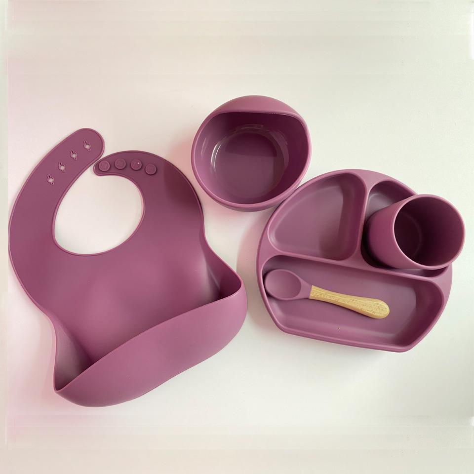 Silicone Bowl Baby Tableware Set