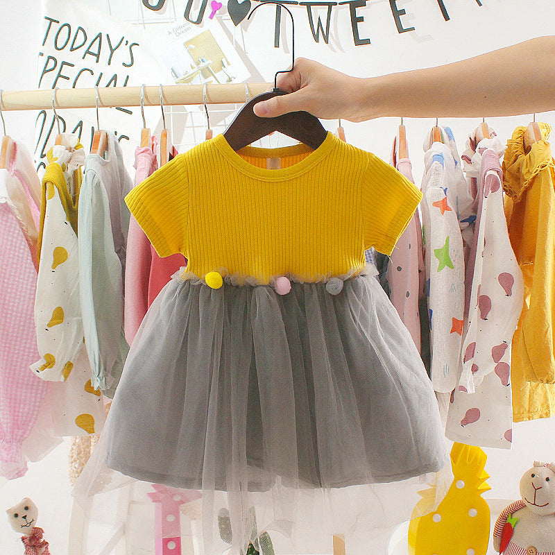 Baby Princess Birthday Party Mesh Dresses