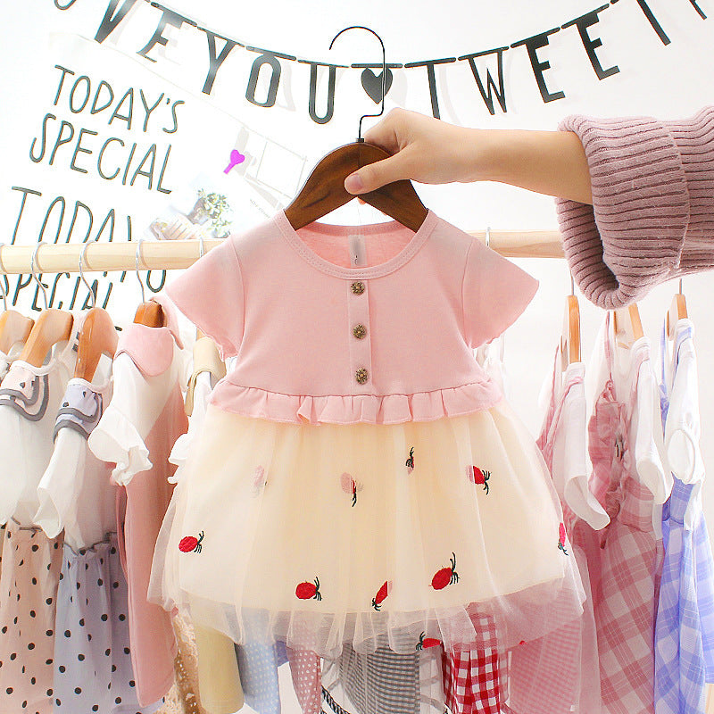 Baby Princess Birthday Party Mesh Dresses