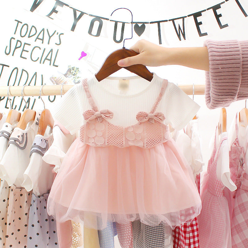 Baby Princess Birthday Party Mesh Dresses
