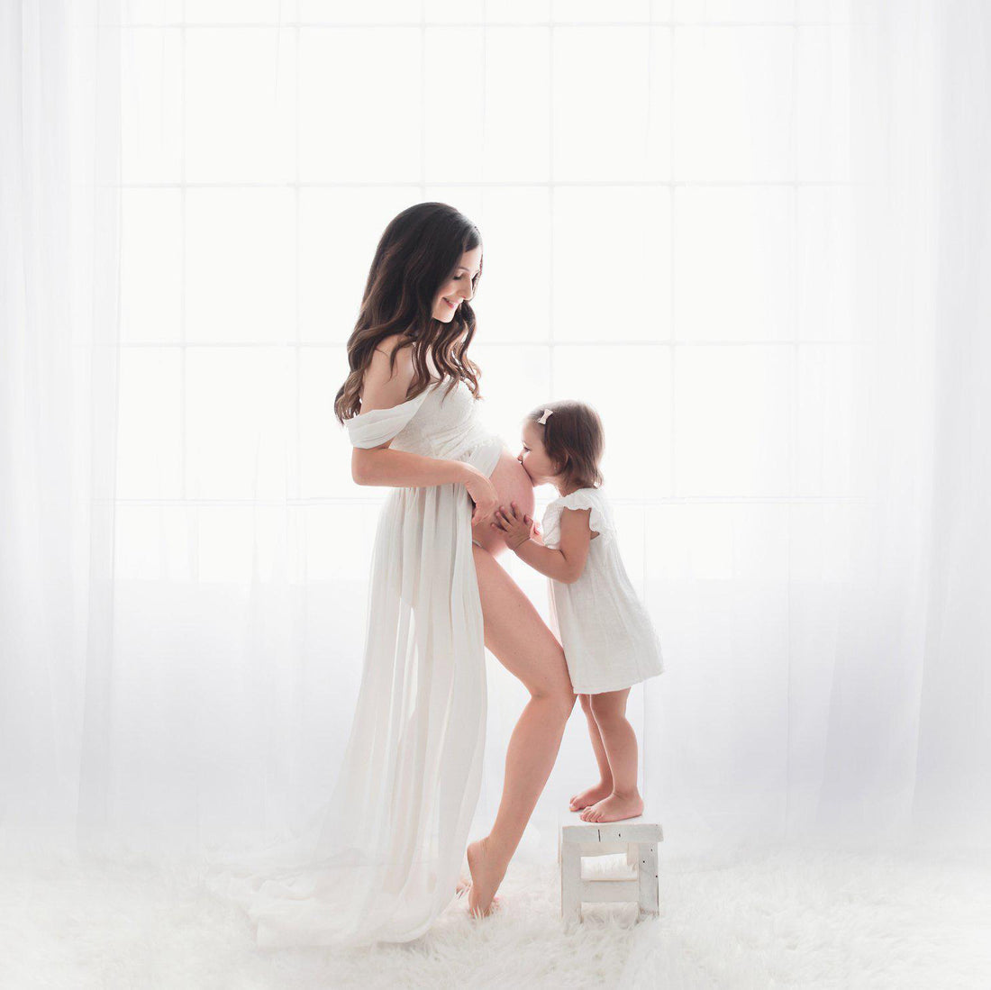 Maternity Mopping Foor Long Skirt Dress
