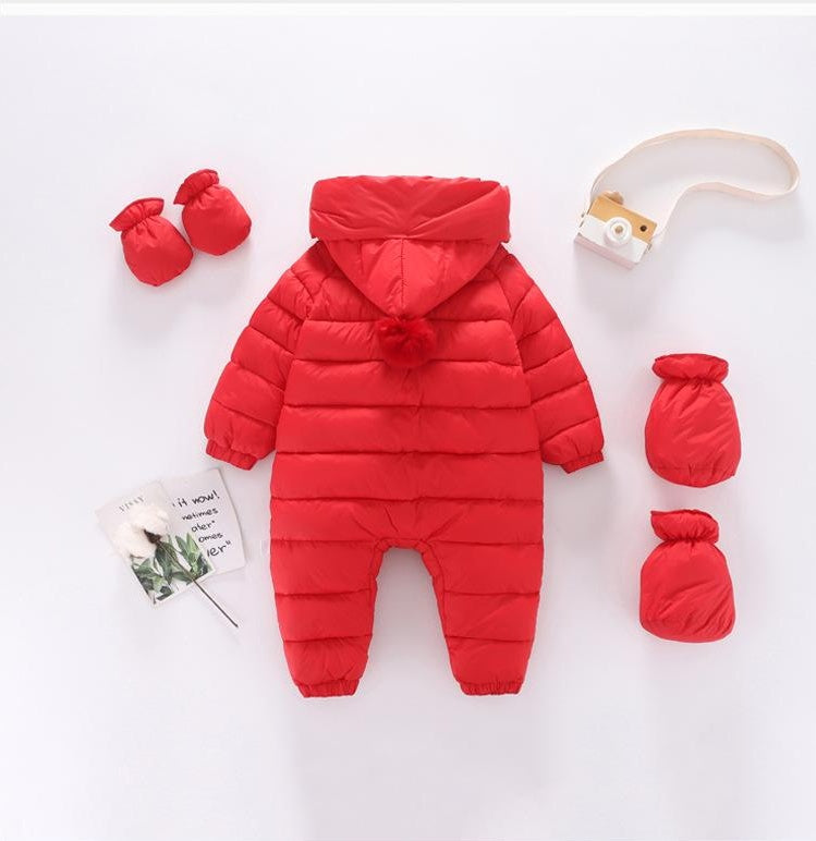 Baby Plus Velvet Padded Romper
