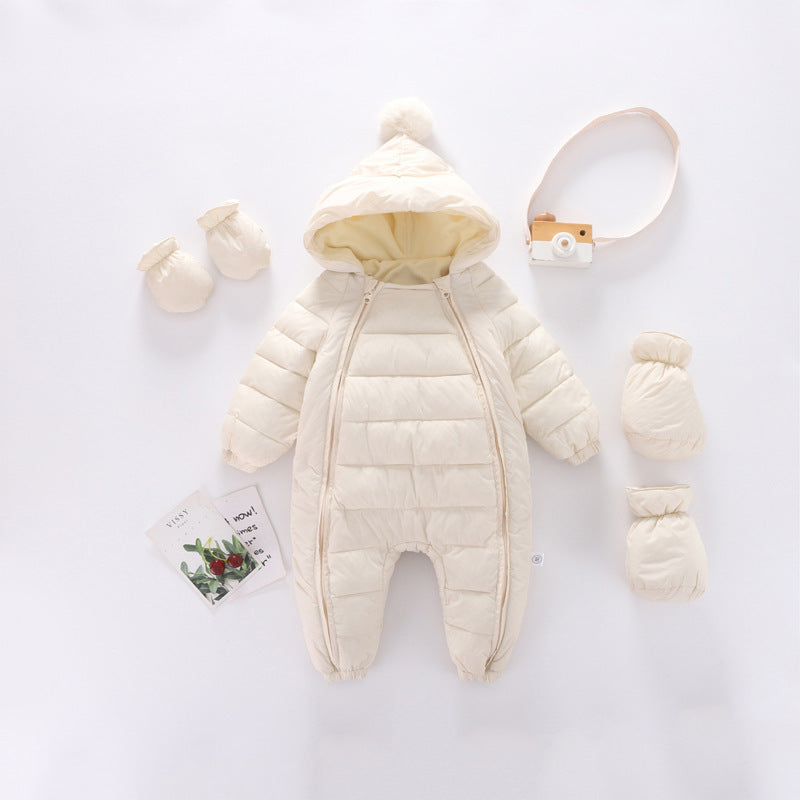 Baby Plus Velvet Padded Romper