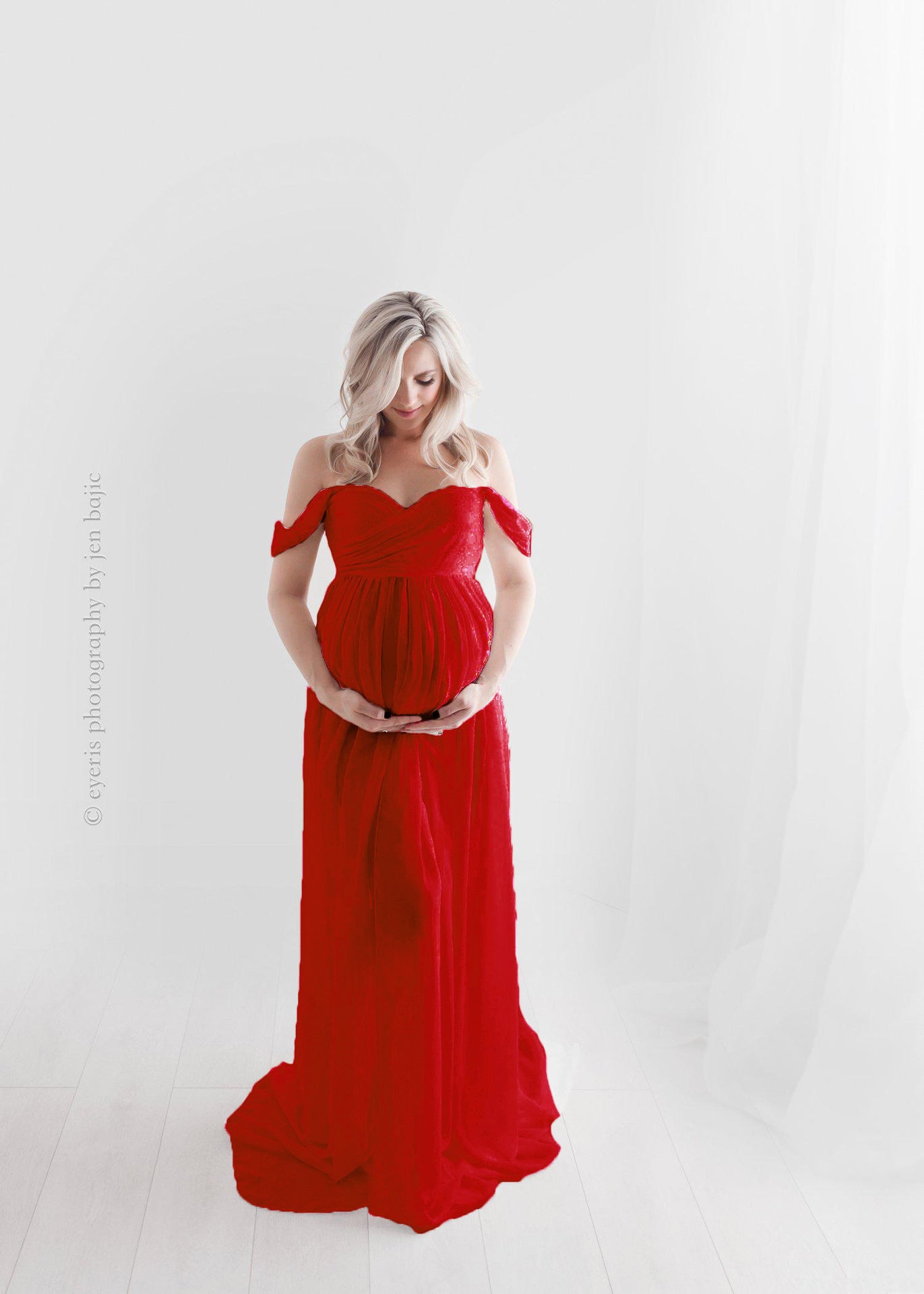Maternity Mopping Foor Long Skirt Dress