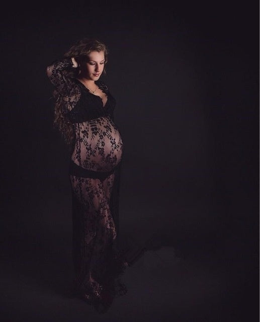 Maternity Maxi Dress Plus Size Pregnancy