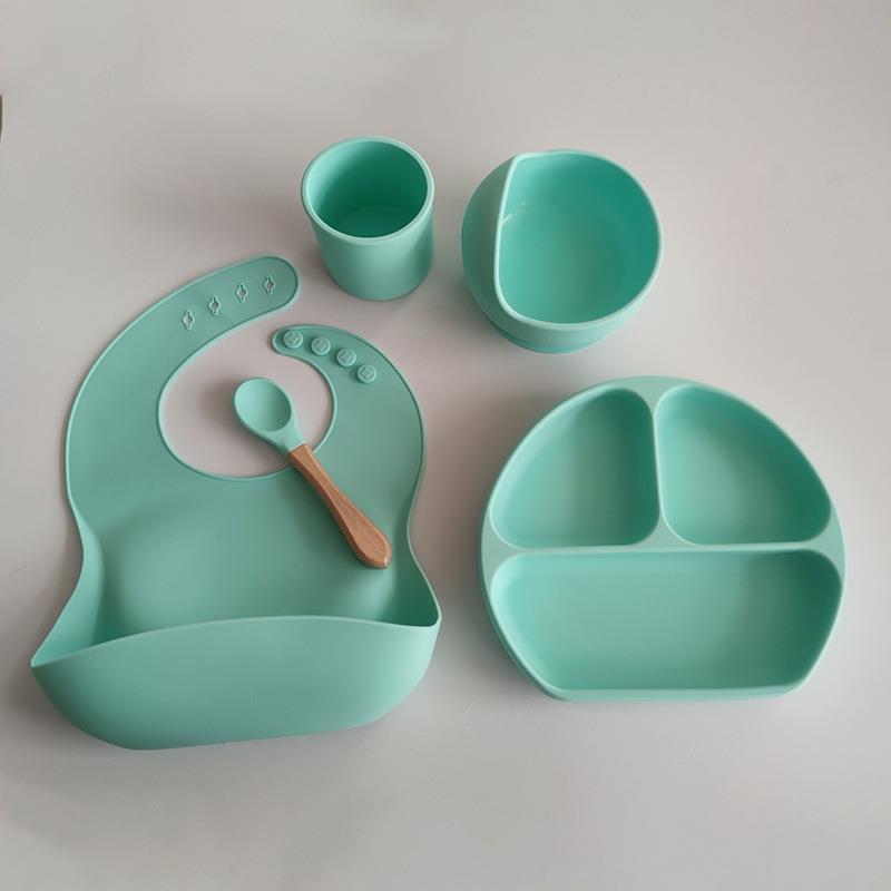 Silicone Bowl Baby Tableware Set