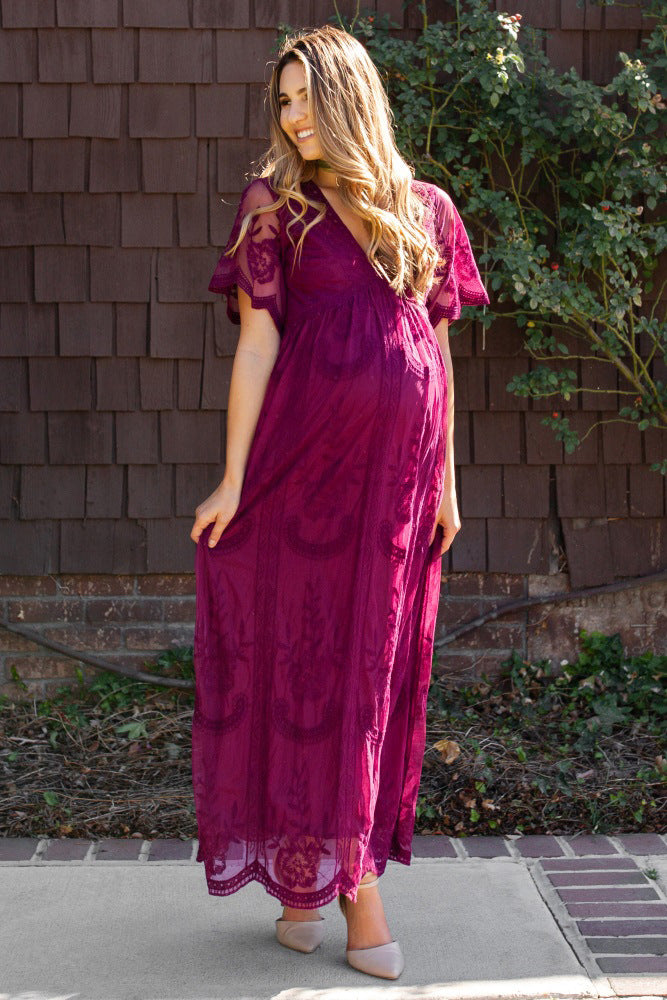 Short Sleeve Pregnancy Dress
