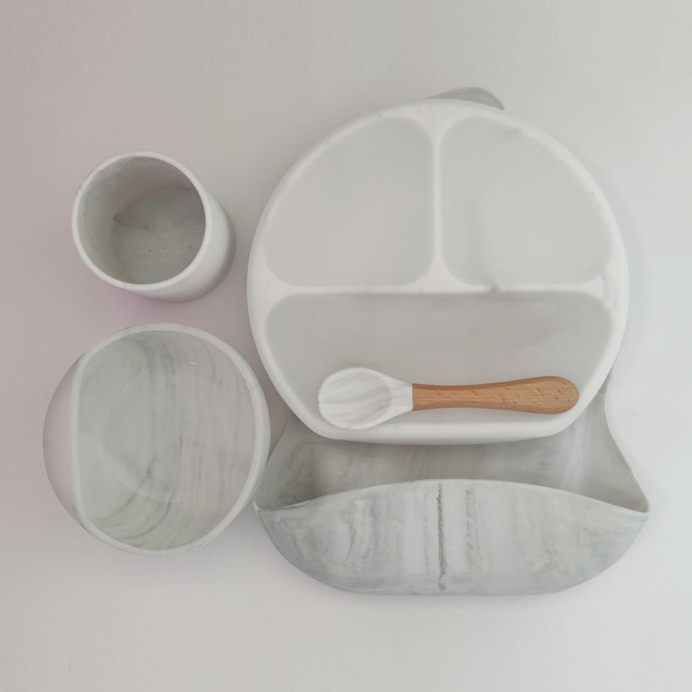 Silicone Bowl Baby Tableware Set