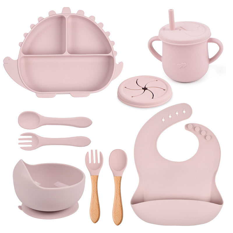 8-piece Children's Silicone Tableware Set