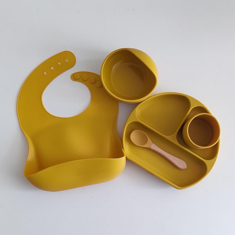 Silicone Bowl Baby Tableware Set
