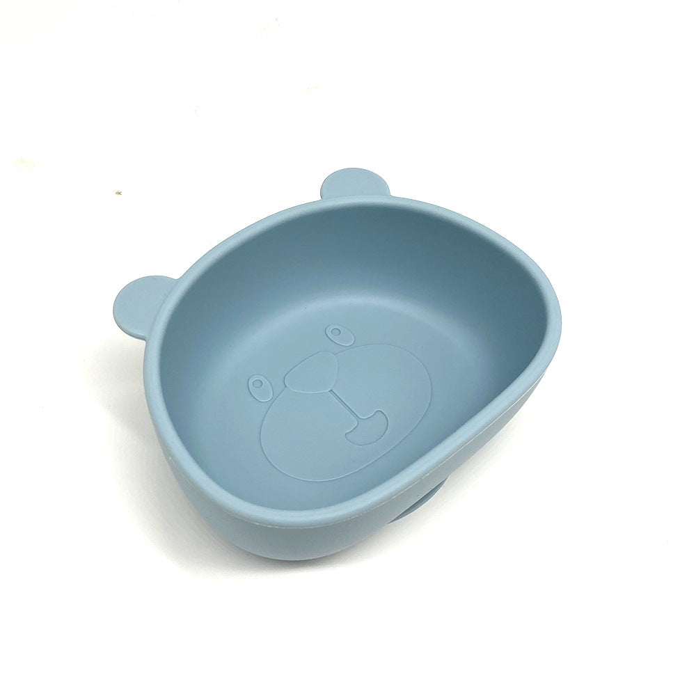 Children's Waterproof Bib Silicone Tableware Suit