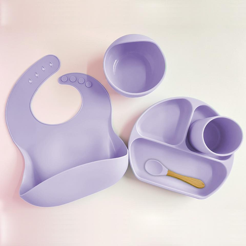 Silicone Bowl Baby Tableware Set