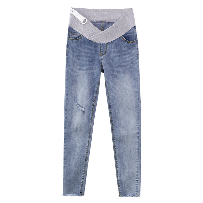 Maternity pants wear belly pants
