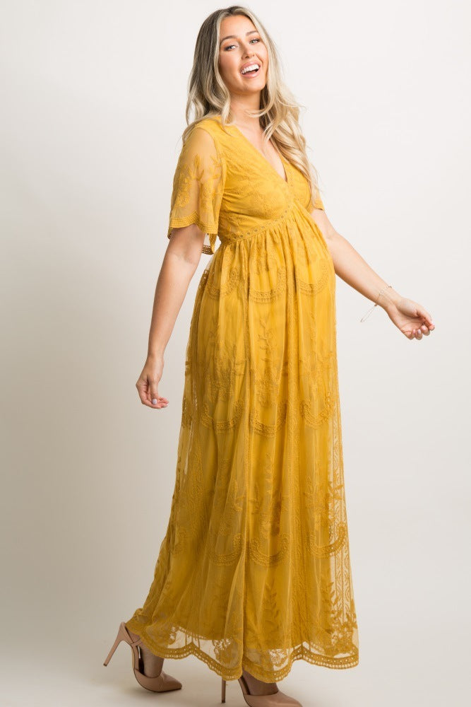 Short Sleeve Pregnancy Dress