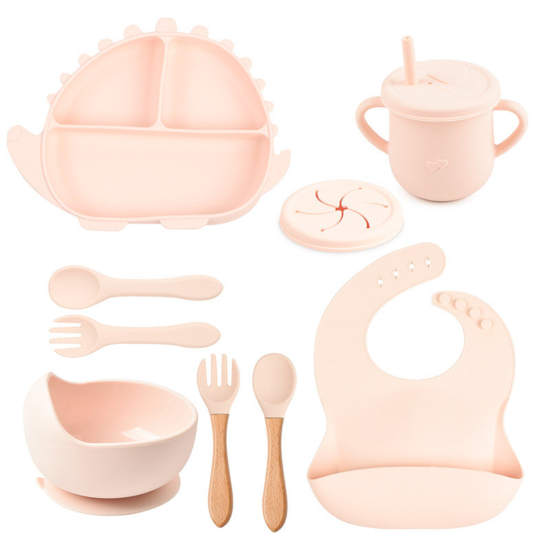 8-piece Children's Silicone Tableware Set