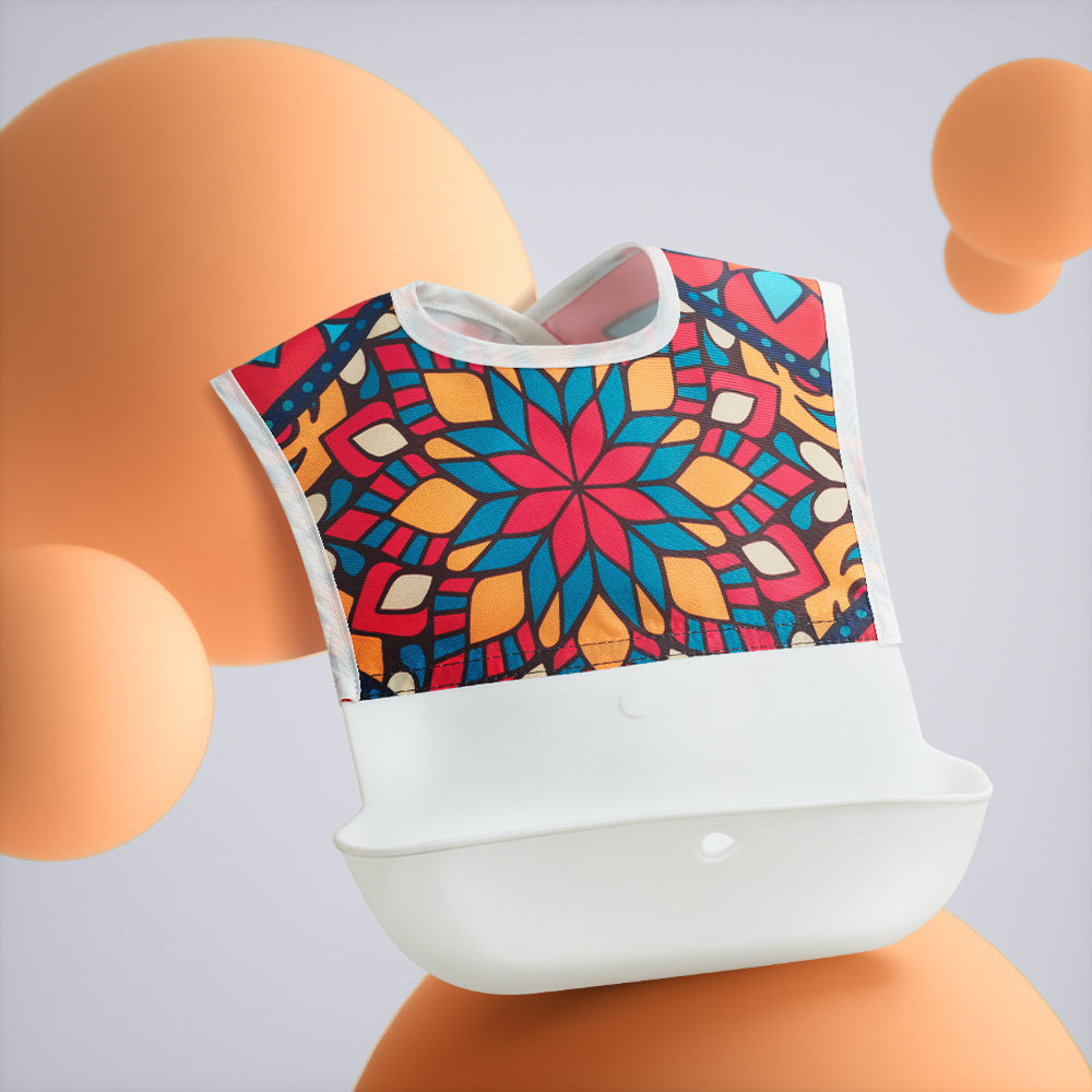 Baby Waterproof Bib Rice Pocket