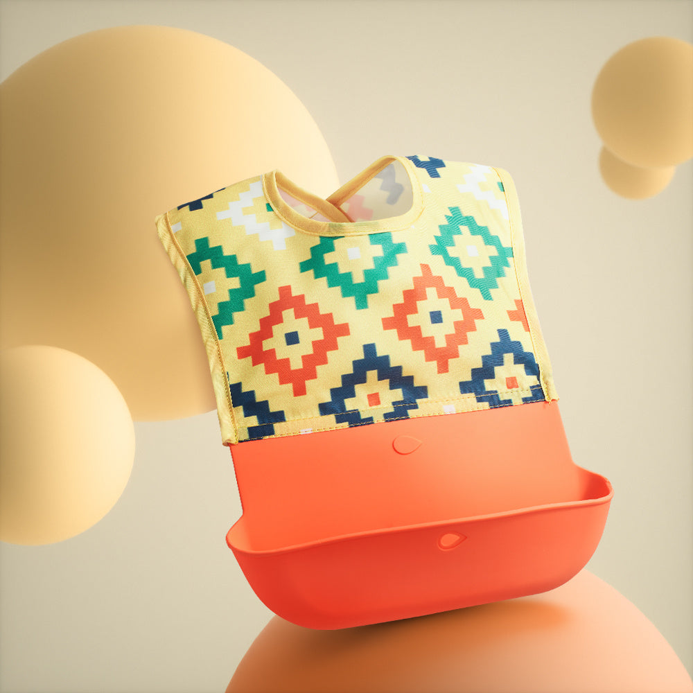 Baby Waterproof Bib Rice Pocket