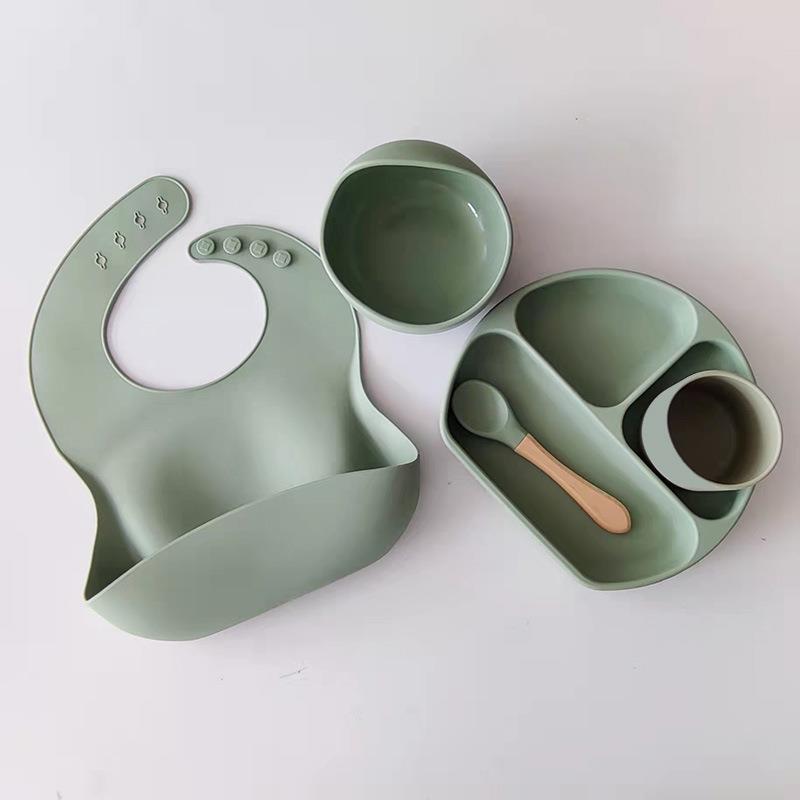 Silicone Bowl Baby Tableware Set