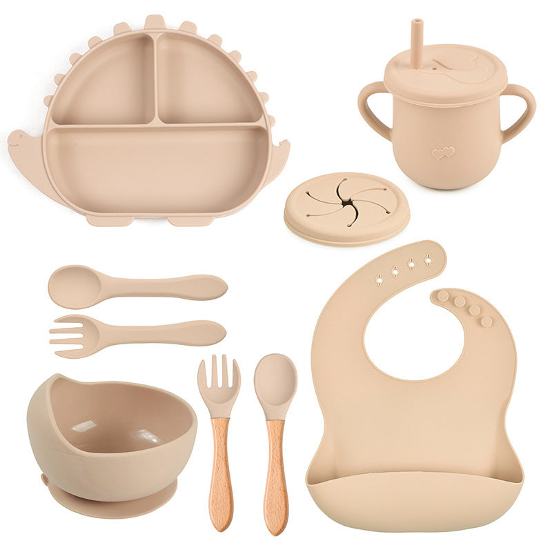 8-piece Children's Silicone Tableware Set