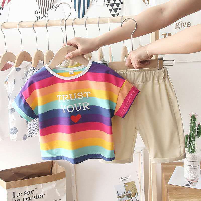 Boys Summer Suit Trendy Korean Style