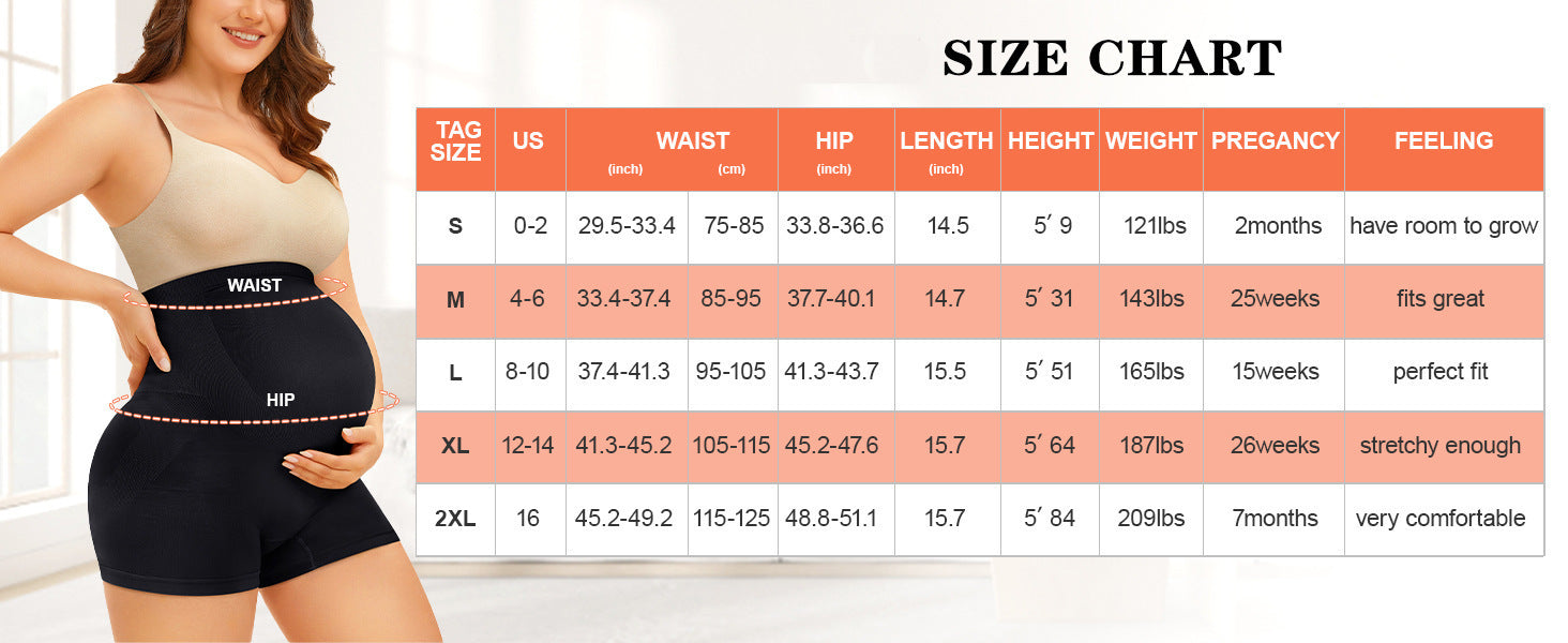 Elastic Waist Shaping Maternity Pants