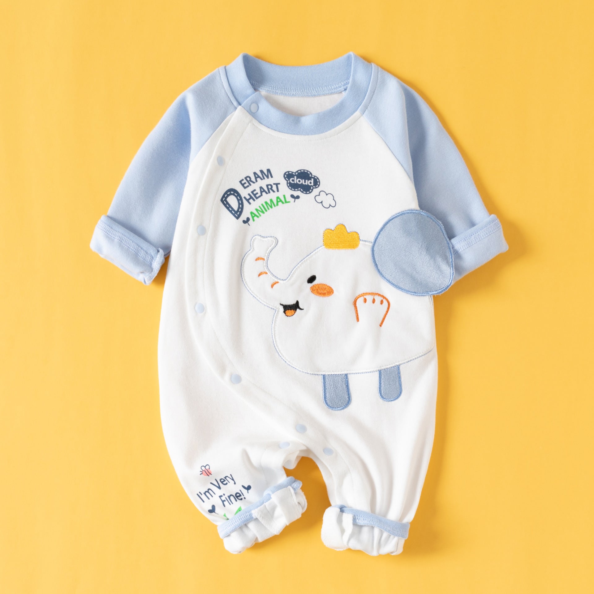 Romper Cotton Long Sleeve Toddler Rompers