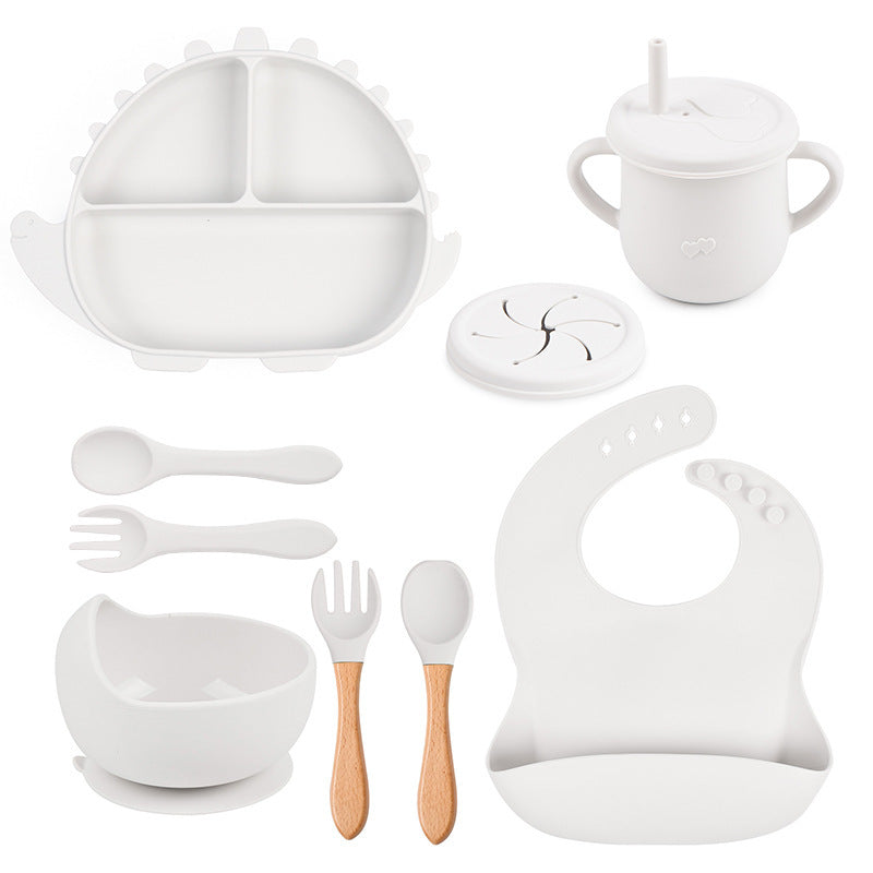 8-piece Children's Silicone Tableware Set