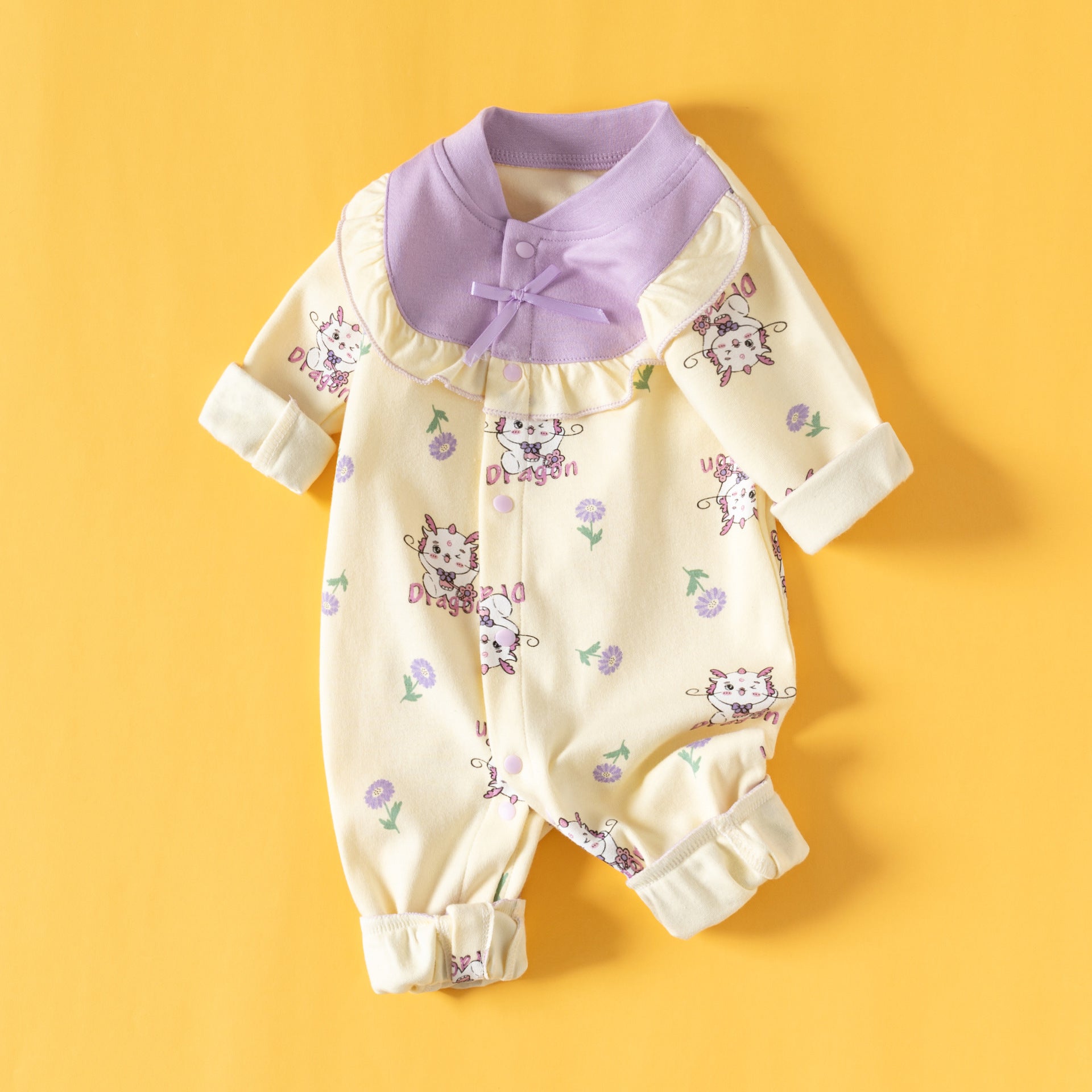 Romper Cotton Long Sleeve Toddler Rompers