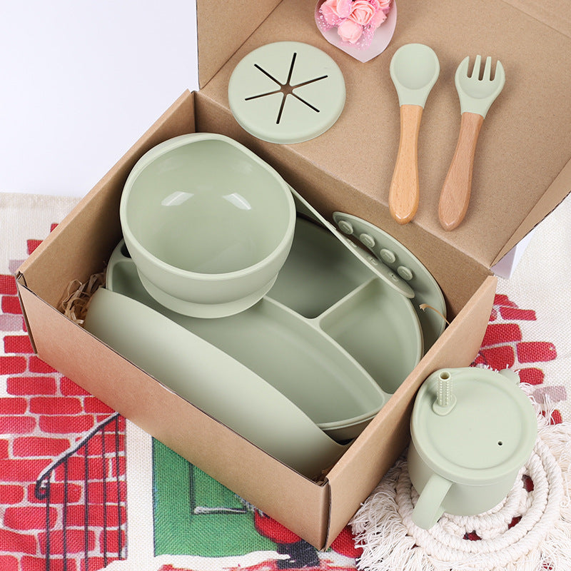 Baby Silicone Food Tableware Set