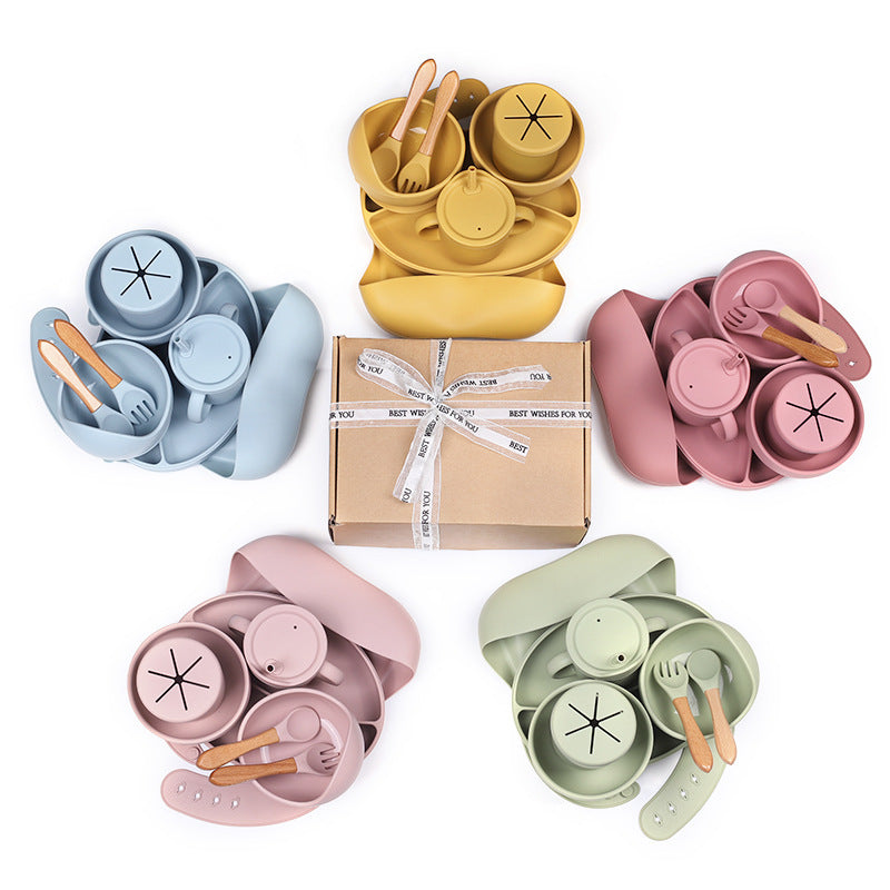 Baby Silicone Food Tableware Set