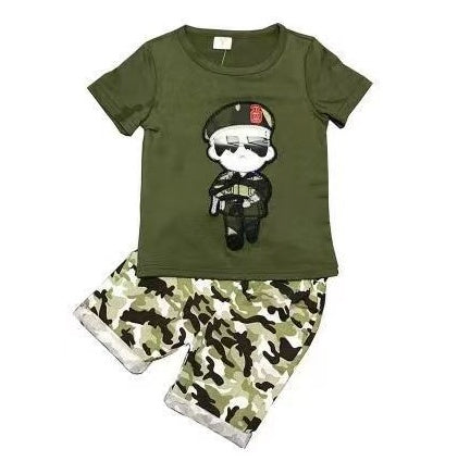 Boys' Summer Camouflage Suit