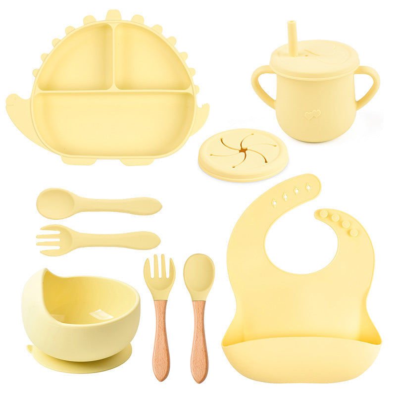 8-piece Children's Silicone Tableware Set