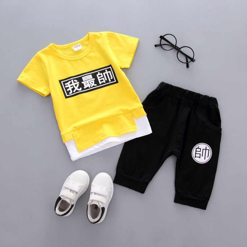 Boys Summer Suit Trendy Korean Style
