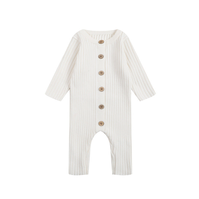 Knitted Long Sleeved Coat Romper