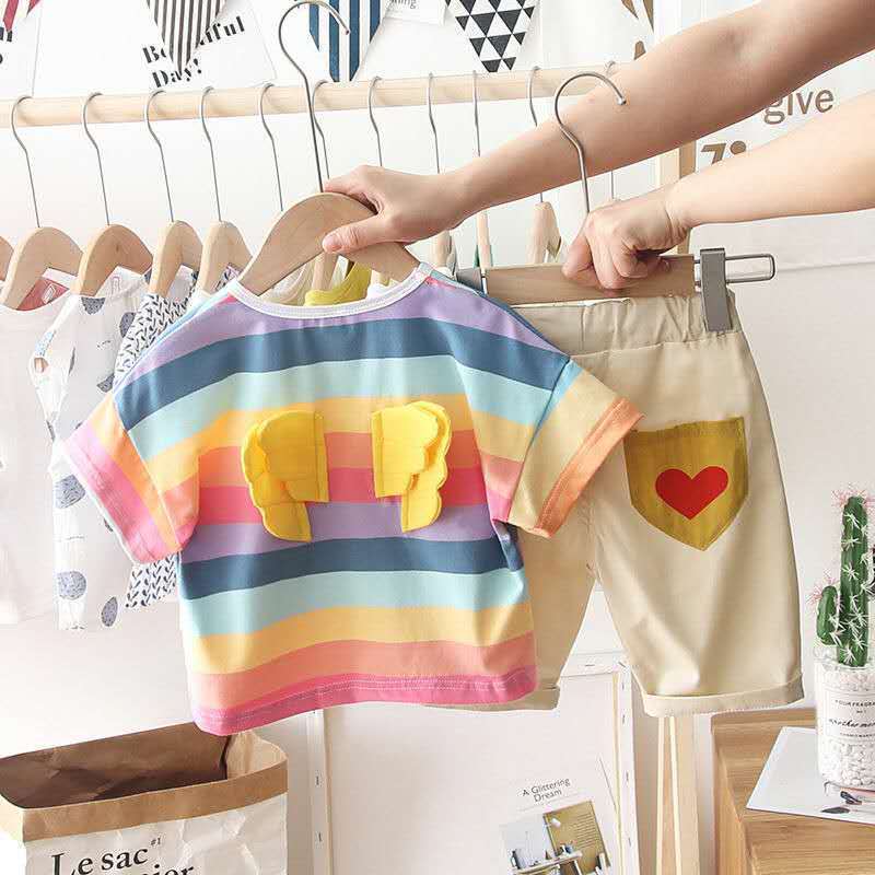 Boys Summer Suit Trendy Korean Style