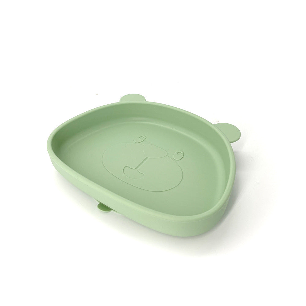 Children's Waterproof Bib Silicone Tableware Suit