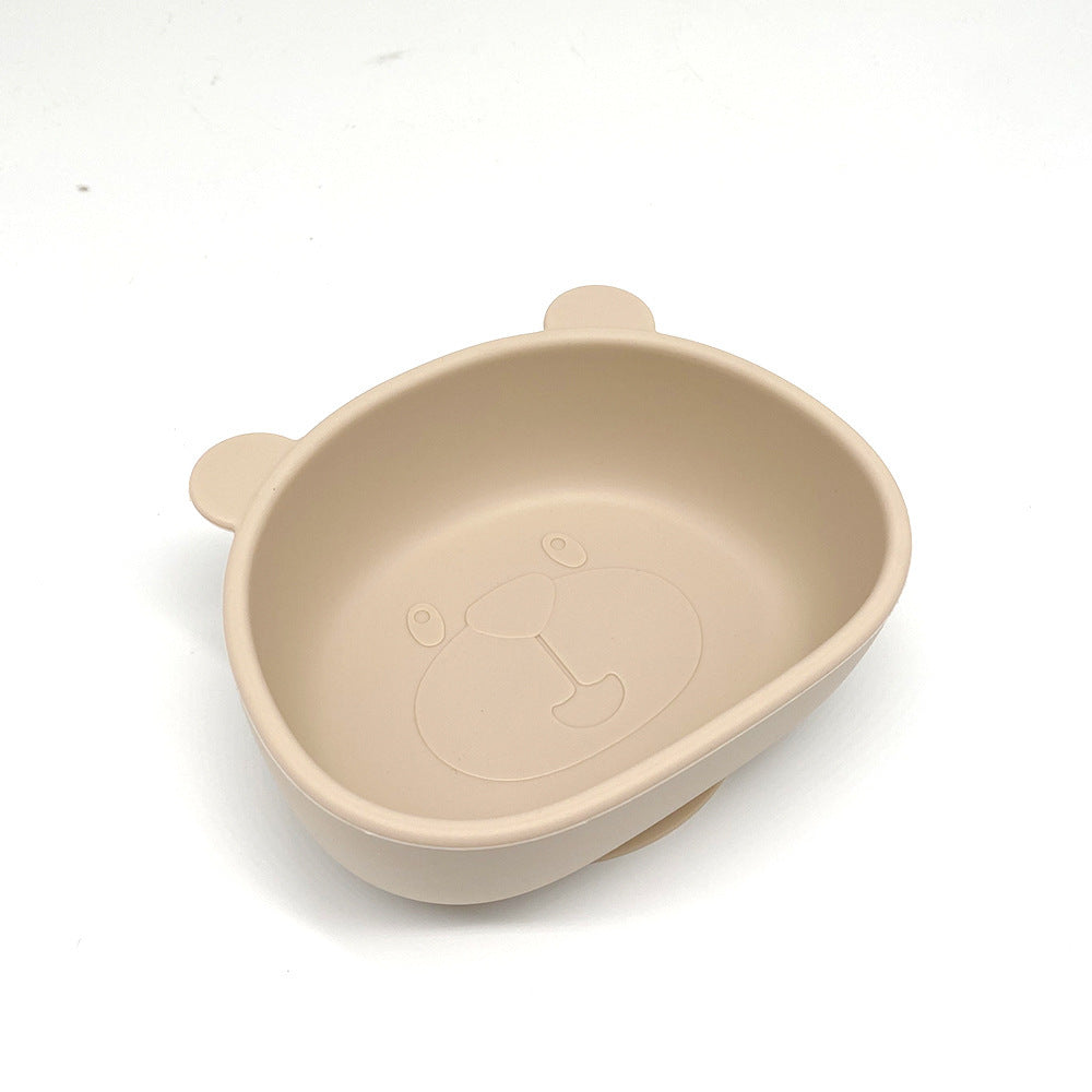 Children's Waterproof Bib Silicone Tableware Suit